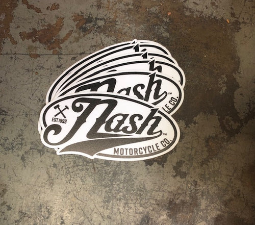 Nash Co. logo - two color mylar Sticker 4