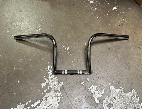 10" Midget Gimp Hanger - Chrome - Dimpled, Drilled, Knurled (PTM) #32 - Nash Motorcycle Co.