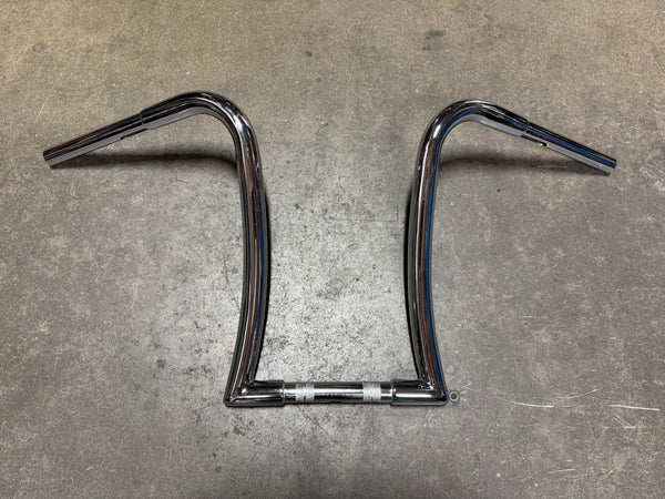 16” Pudgy Grit #72- Chrome Dimple, Drilled, Knurled (PTM) - Nash Motorcycle Co.