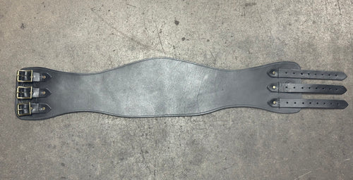 S Kidney Belt #93 -Black/Old Brass- - Nash Motorcycle Co.
