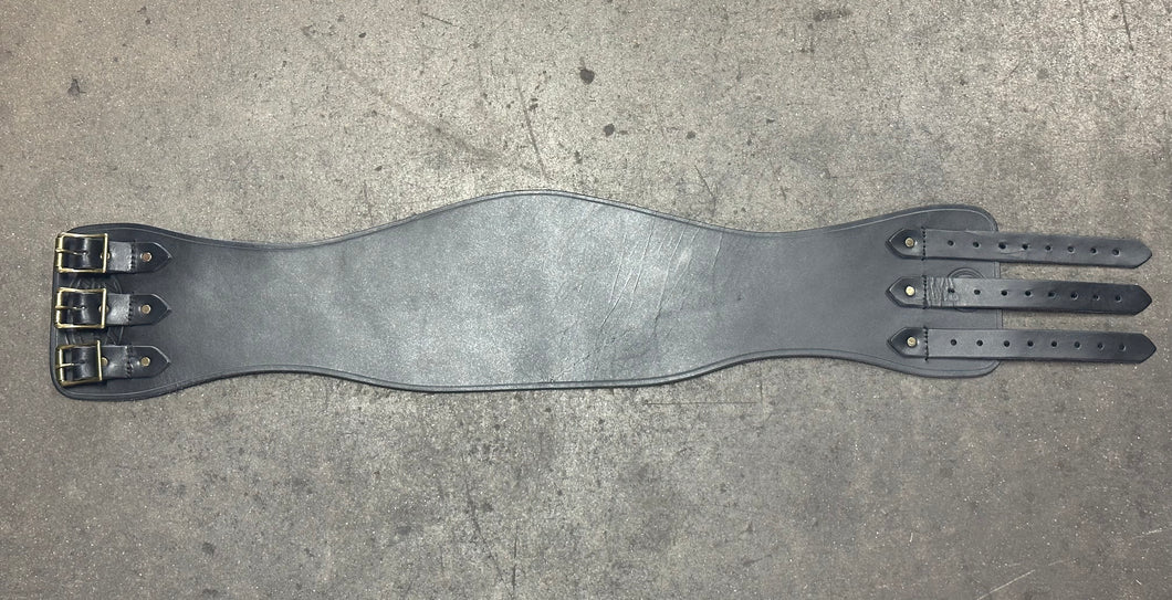 S Kidney Belt #93 -Black/Old Brass- - Nash Motorcycle Co.