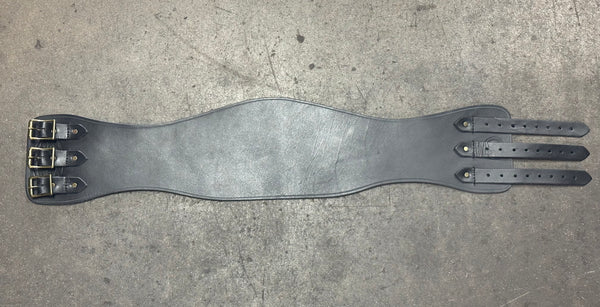 S Kidney Belt #93 -Black/Old Brass- - Nash Motorcycle Co.