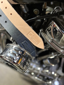 NEW!!!  "Choppers"  U.S. made leather belts - Nash Motorcycle X Choppers Magazine