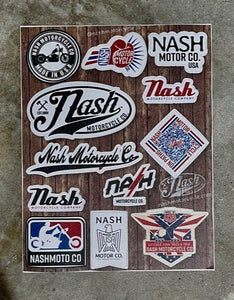 Nash Motorcycle - Sticker Sheet - Nash Motorcycle Co.