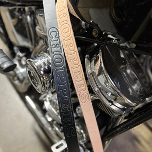 NEW!!! "Choppers" U.S. made leather belts - Nash Motorcycle X Choppers Magazine - Nash Motorcycle Co.