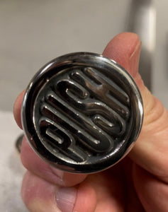 New! "PUSH" Starter Button in Stainless Steel or Bronze (button only) - Nash Motorcycle Co.