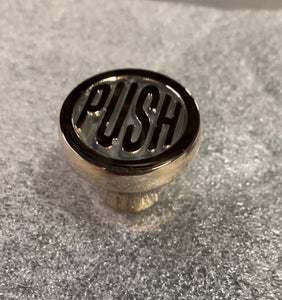 New! "PUSH" Starter Button in Stainless Steel or Bronze (button only) - Nash Motorcycle Co.