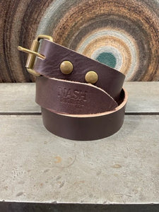 Plain Jane Leather Belt (New) - Nash Motorcycle Co.