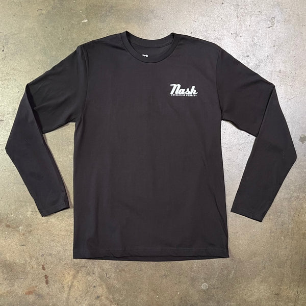 Script L/S Premium T-Shirt - Nash Motorcycle Co.