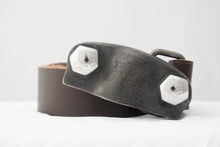 The Stainless Steel Knuckle Buckle with Handcrafted leather belt - Nash Motorcycle Co.