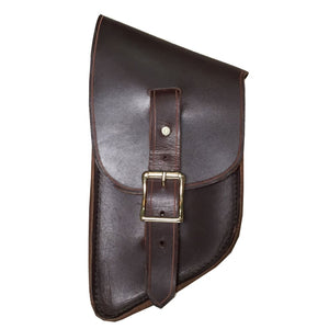 Bit Bag - Black / Brass / Left Side - Leather