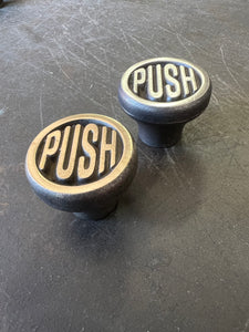 New! "PUSH" Starter Button in Stainless Steel or Bronze (button only)