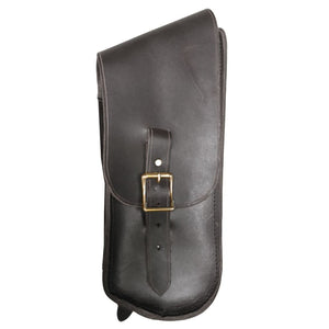 Bullet Bag - Black / Brass / Left Side - Leather