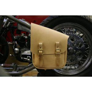 Half & Half Bag - Natural / Brass / Left - Leather