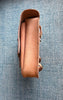 Nashty Bag - natural leather with old brass hardware- Right side mount (PTM)