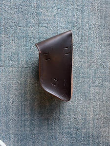 Bit Saddle Bag- Brown leather with black hardware - Left side mount (PTM)