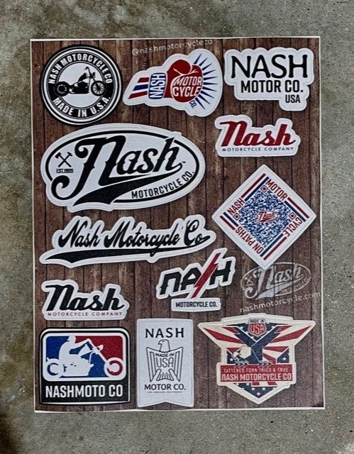 Nash Motorcycle - Sticker Sheet