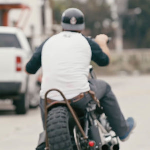 Harley-Davidson® Men's Bikers Ratchet Nylon Webbing & Leather Belt - Black