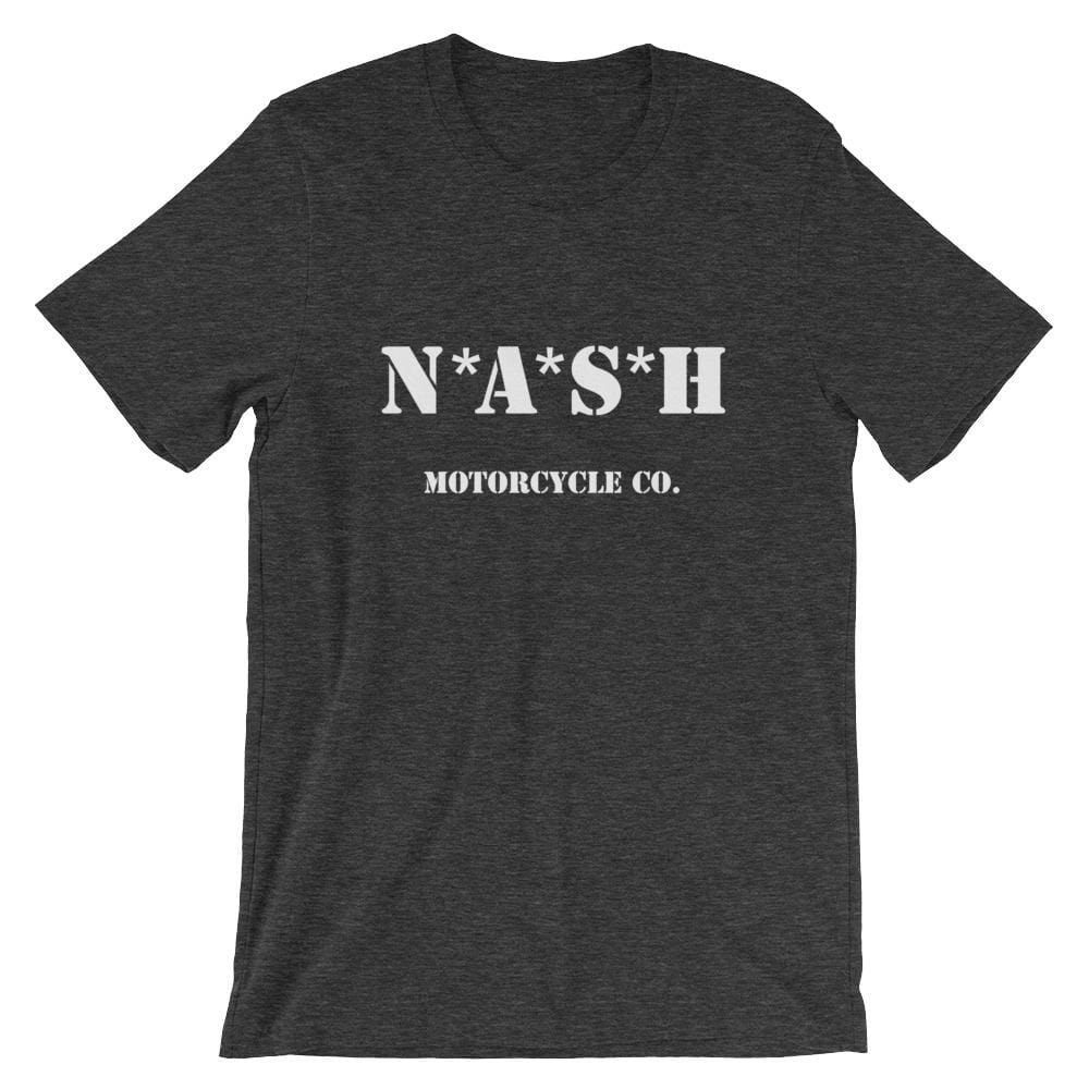 The Nash Mash short sleeve T - Dark Heather Gray w/ White - S - Apparel